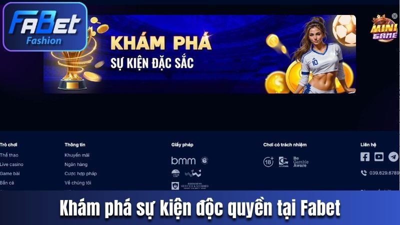 Khám phá sự kiện độc quyền tại Fabet