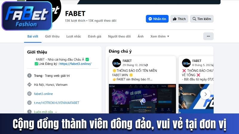 Cộng đồng thành viên đông đảo, vui vẻ tại đơn vị