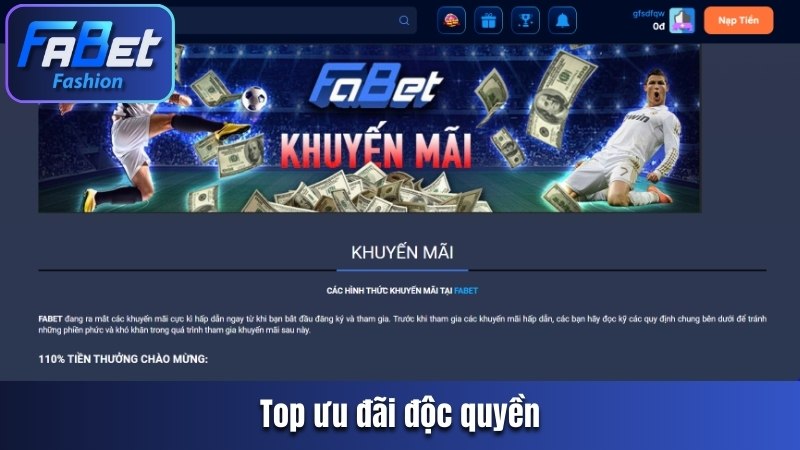 Top ưu đãi độc quyền
