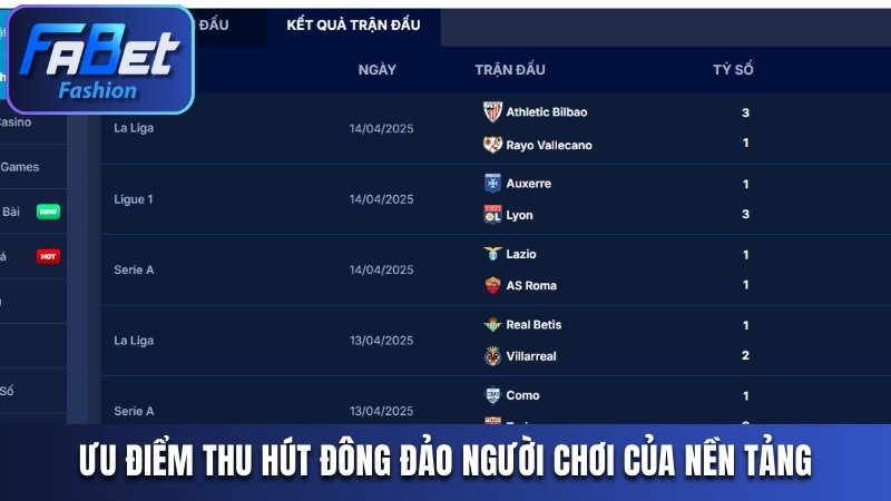 Ưu điểm thu hút đông đảo người chơi của nền tảng